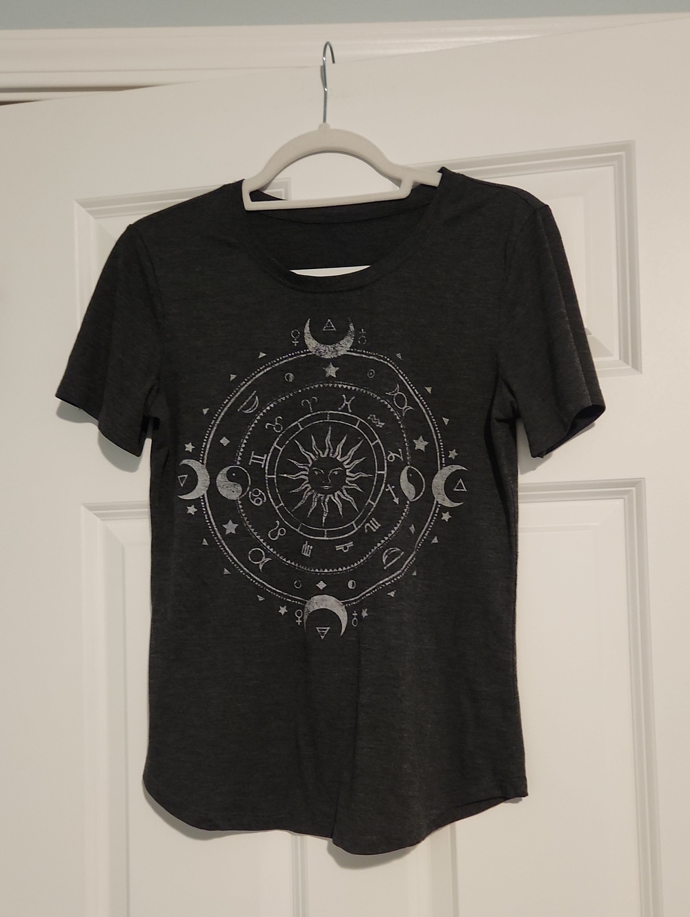 Women's Dark Gray Celestial Graphic Tee